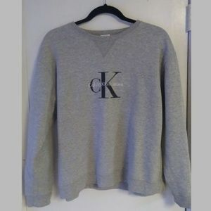Calvin Klien Jeans Oversized LG Gray Sweater